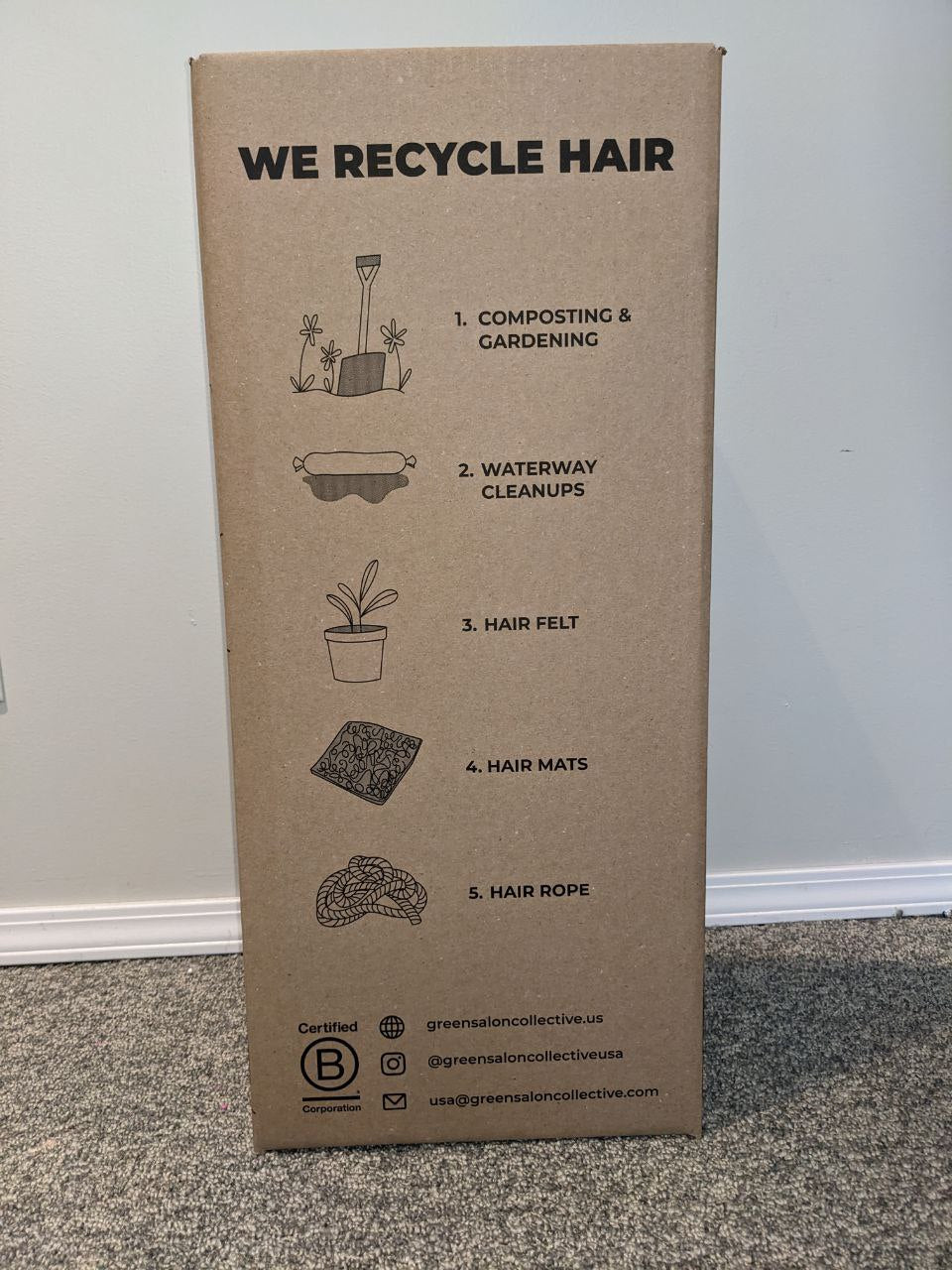 Hair Salon Recycling Returns Box
